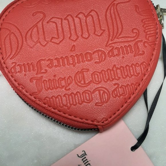 Juicy Couture Flame Scarlet Heart Coin Purse - Picture 5 of 5